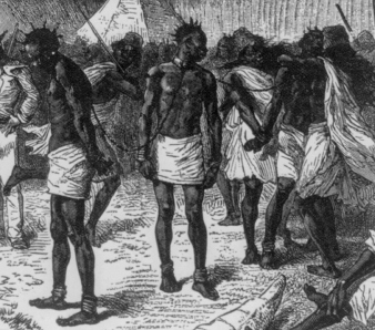 African slave market in the mid-19th century